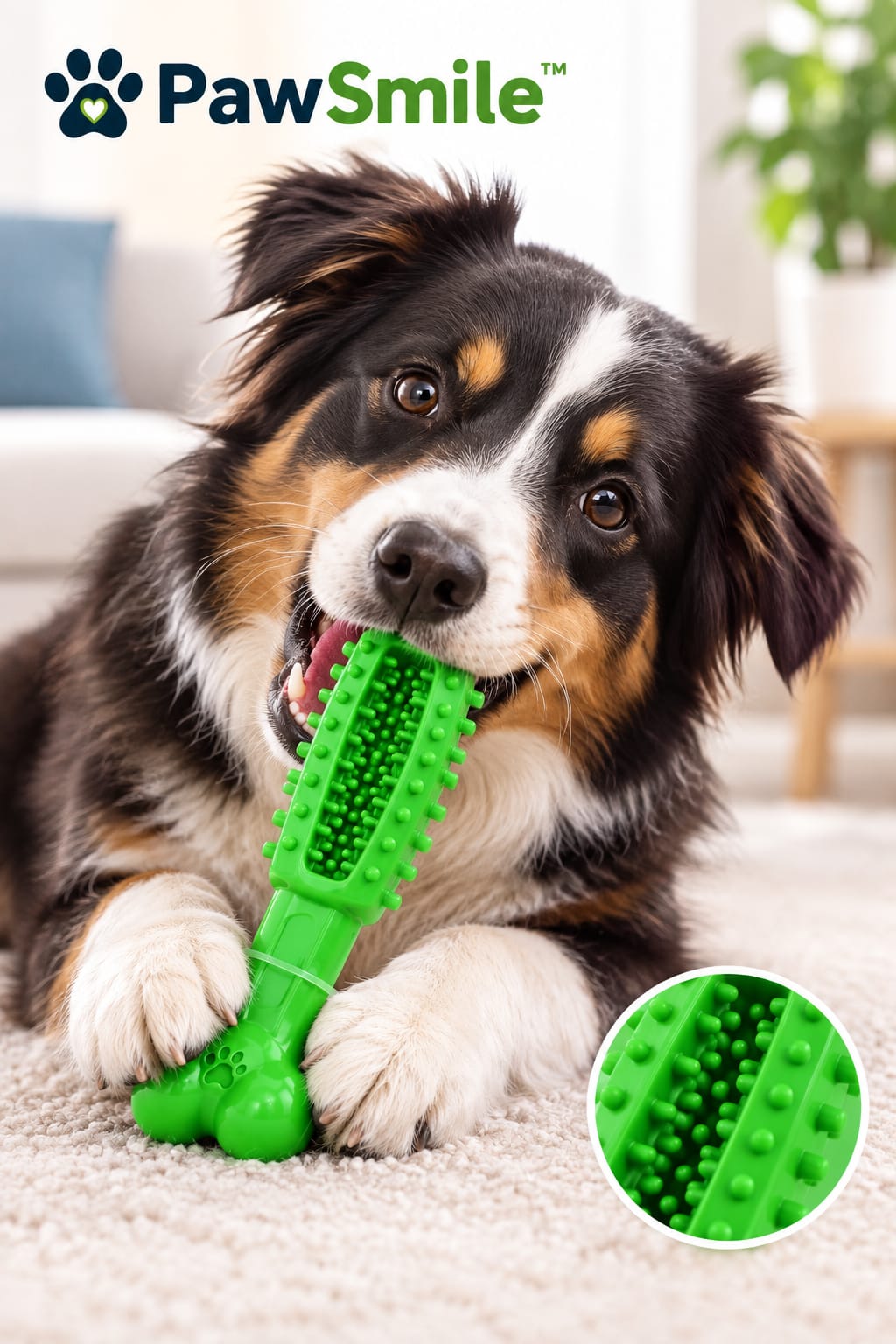 PawSmile™ Textured Chew Toy for Dogs